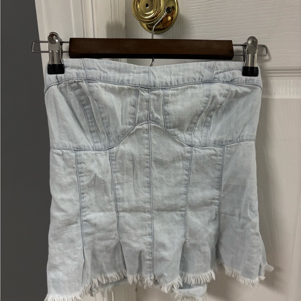 Free People Jean Tube Top